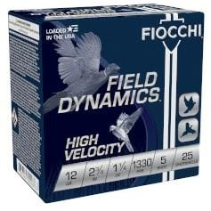 FIOCCHI 12GA HV 2-3/4 1-1/4OZ 5 1330FPS 25RD