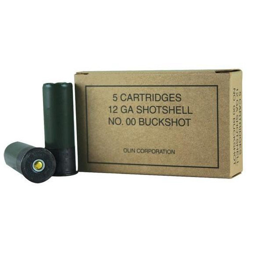 Winchester Military Grade Shotshells 12 ga 2-3/4" 9 plts 1325 fps 00 5/ct
