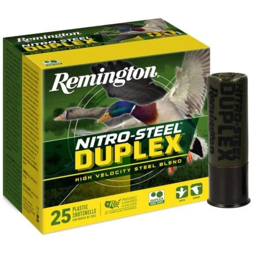 Remington Nitro-Steel Duplex Shotshells 12ga 3" 1-1/4oz 1450 fps BB(x4) Shot 25/ct