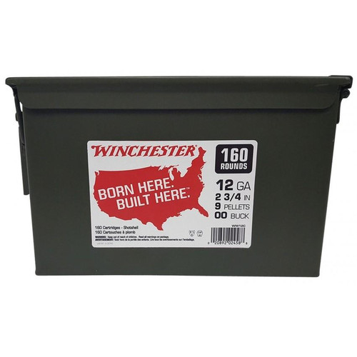 Winchester Shotshell Ammunition 12 ga 2-3/4" 1325 fps 00 160/ct