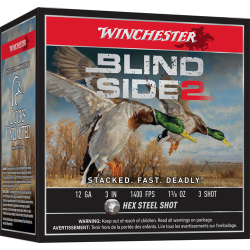 Winchester Blind Side 2 Shotshells 12 ga 3" 1-3/8 oz 1400 fps 3 25/ct