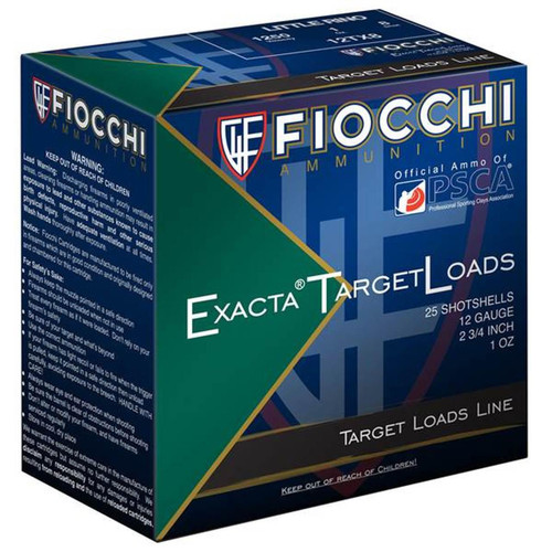 Fiocchi Little Rino Exacta Target 12ga 2-3/4" 1 oz 1250 fps 7.5 25/ct