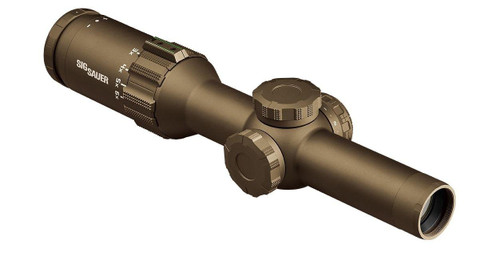 Sig Sauer TANGO6T Rifle Scope 1-6x24 30mm FFP 5.56/7.62 Horseshoe Dot Illum FDE Sig Sauer TANGO6T Rifle Scope 1-6x24 30mm FFP 5.56/7.62 Horseshoe Dot Illum FDE
