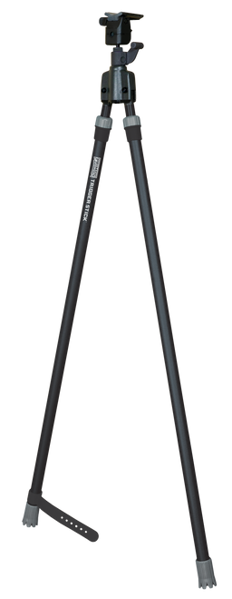 Primos Trigger Stick Bipod made of Steel with Black & Gray Finish, QD Swivel Stud Attachment Type & Tall Height (Clam Package) Primos Trigger Stick Bipod made of Steel with Black & Gray Finish, QD Swivel Stud Attachment Type & Tall Height (Clam Package)