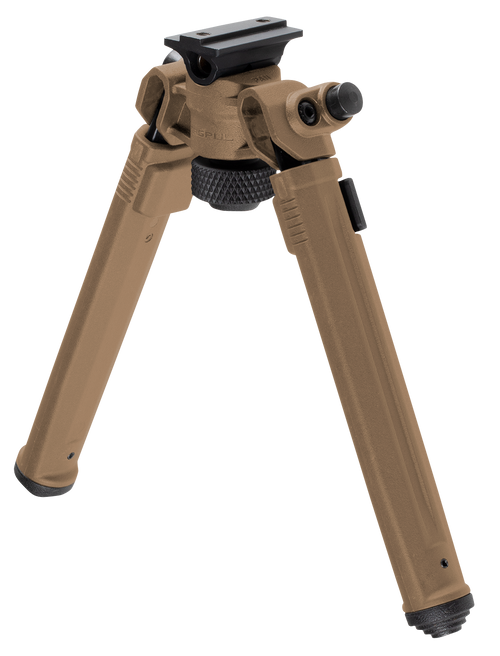 Magpul Bipod made of Aluminum with Flat Dark Earth Finish, ARMS 17S-Style Attachment, 6.80-10.30" Vertical Adjustment & Rubber Feet for AR-Platform                                         