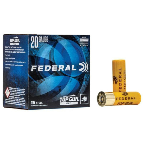 Federal Top Gun Steel Shotshells 20ga 2-3/4" 7/8oz 7 1214 fps 25/ct