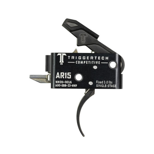 TriggerTech AR15 Single-Stage Competitive Curved Trigger Black