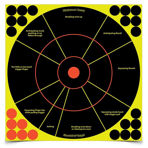 Birchwood Casey Shoot-N-C 12 inch Handgun Trainer Target - 5 targets Birchwood Casey Shoot-N-C 12 inch Handgun Trainer Target - 5 targets