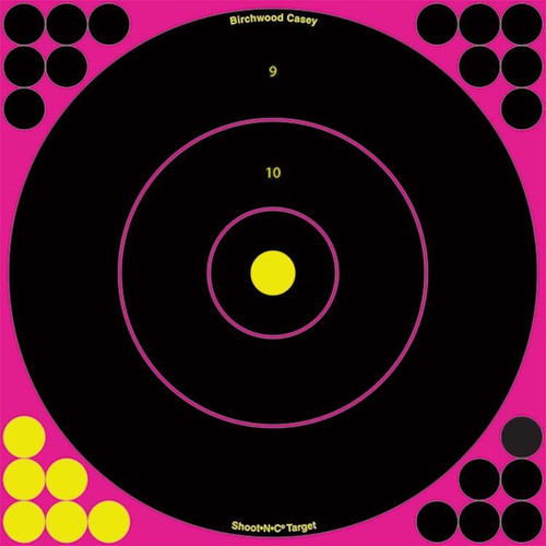 Birchwood Casey Shoot-N-C Pink Reactive Targets 12" 5/Pack Birchwood Casey Shoot-N-C Pink Reactive Targets 12" 5/Pack