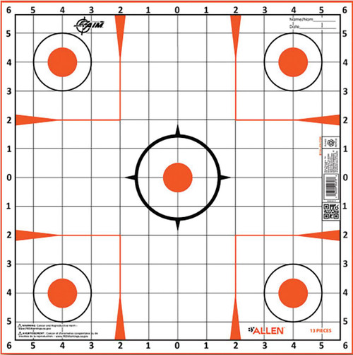 Allen EZ AIM Paper Targets Sight-In Grid 12x12 -12/ct Allen EZ AIM Paper Targets Sight-In Grid 12x12 -12/ct