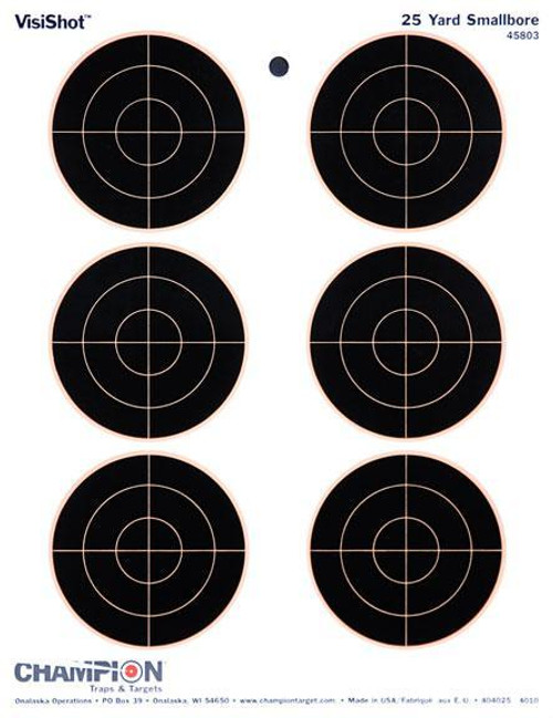 Champion VisiShot Targets 3" Bull's Eye Targets - 8.5" X 11" 10/Pack Champion VisiShot Targets 3" Bull's Eye Targets - 8.5" X 11" 10/Pack