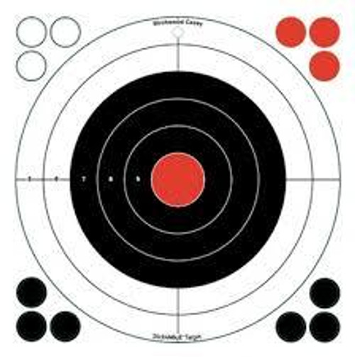 BIRCHWOOD CASEY STICK-A-BULL 12in ADHESIVE BULLS-EYE - 5 TARGETS