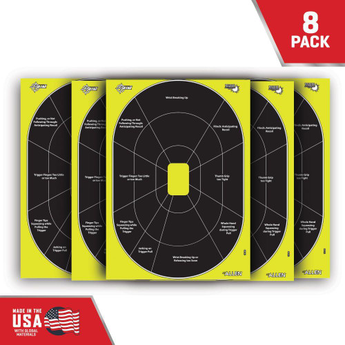 Allen EZ Aim Splash Reactive Target 12.5"x18.25" Handgun Trainer 30 per Pad Allen EZ Aim Splash Reactive Target 12.5"x18.25" Handgun Trainer 30 per Pad