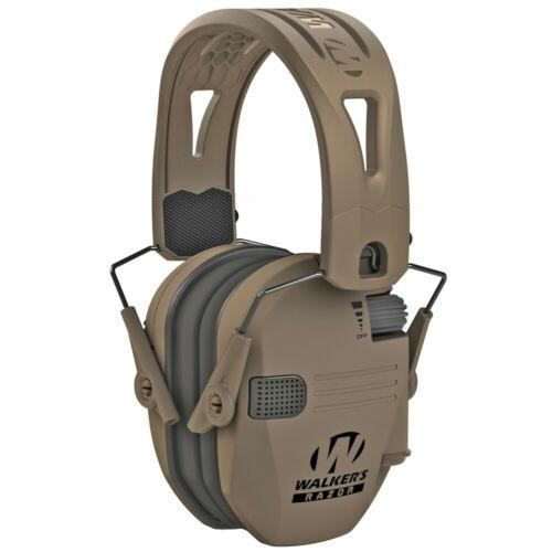 Walker's Razor Tacti-Grip Ear Muffs -FDE with FDE Band 23NRR Walker's Razor Tacti-Grip Ear Muffs -FDE with FDE Band 23NRR