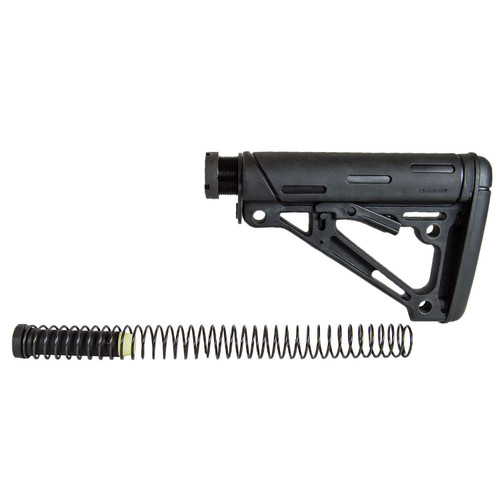 Hogue AR-15/M-16 OM Collapsible Buttstock Assembly with Buffer Tube and Hardware-Black Rubber Hogue AR-15/M-16 OM Collapsible Buttstock Assembly with Buffer Tube and Hardware-Black Rubber