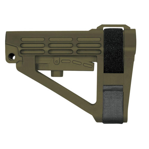 SB Tactical SBA4 5-Postion Adjustable Brace for AR-15 OD Green
