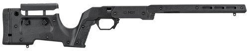 Mdt BLK XRS Chassis Black Aluminum Core with Polymer Panels, Adj. Cheekrest, M-LOK Forend, Interchangeable Grips, Fits Tikka T1X                                               