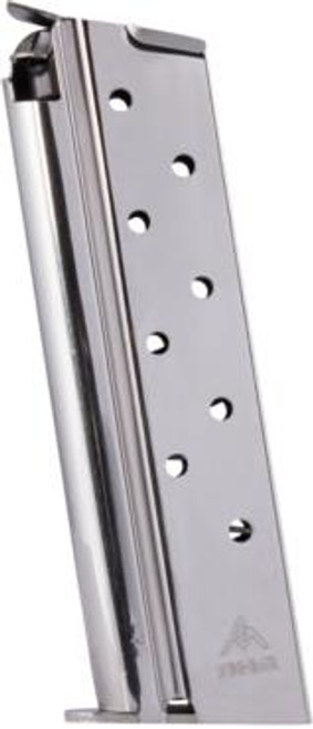 Mec-Gar 1911 Govt Handgun Magazine 10mm HT Nickel 8/rd Mec-Gar 1911 Govt Handgun Magazine 10mm HT Nickel 8/rd