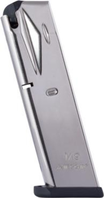 Mec-Gar Handgun Magazine Beretta 92FS M9 9mm HT Nickel 10/rd Mec-Gar Handgun Magazine Beretta 92FS M9 9mm HT Nickel 10/rd
