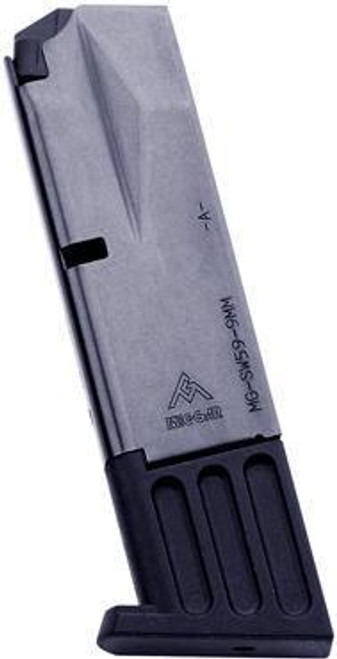 Mec-Gar S&W 5900 Series/915/910/659 Magazine 9mm Blued 10/rd Mec-Gar S&W 5900 Series/915/910/659 Magazine 9mm Blued 10/rd