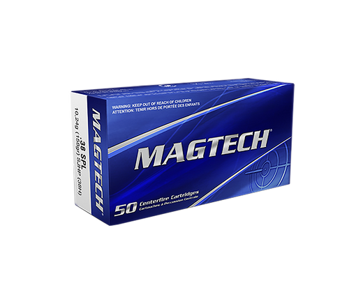 Magtech Range/Training 38Special+P 158gr Semi Jacketed Hollow Point 50 Per Box/20 Case                                                                                                             