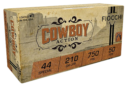Fiocchi Cowboy Action 44S&WSpl 210gr Lead Flat Point 50 Per Box/10 Case Fiocchi Cowboy Action 44S&WSpl 210gr Lead Flat Point 50 Per Box/10 Case
