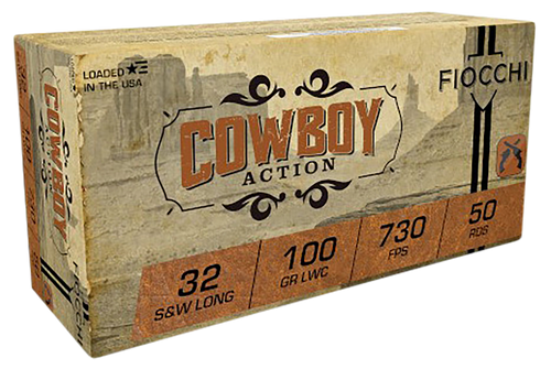 Fiocchi Cowboy Action 32S&WLong 100gr Lead Wadcutter 50 Per Box/20 Case                                                                                                                           