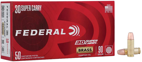 Federal Champion Training 30SuperCarry 90gr Full Metal Jacket 50 Per Box/20 Case                                                                                                                 