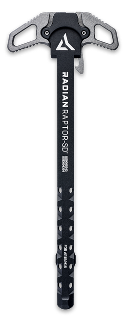 Radian Weapons Raptor SD Ambi Charging Handle Tungsten Gray Gas Ported Shaft Radian Weapons Raptor SD Ambi Charging Handle Tungsten Gray Gas Ported Shaft