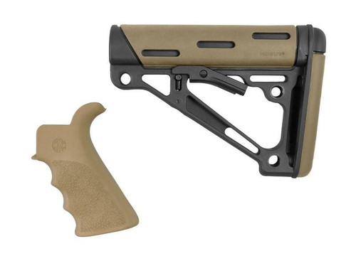 Hogue AR-15/M-16 2-Piece Kit Flat Dark Earth Grip and Collapsible Buttstock - Fits Commercial Buffer Tube Hogue AR-15/M-16 2-Piece Kit Flat Dark Earth Grip and Collapsible Buttstock - Fits Commercial Buffer Tube