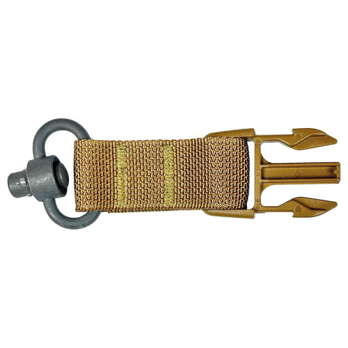 TacShield Side Release Buckle Attachment for QD Push Button Coyote Brown TacShield Side Release Buckle Attachment for QD Push Button Coyote Brown