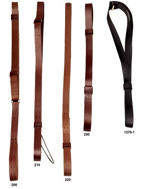 Hunter Rifle Military Leather Sling with Solid Brass Hardware Hunter Rifle Military Leather Sling with Solid Brass Hardware