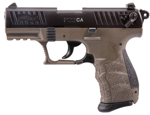 WALTHER P22 22LR BLK/FDE 10+1 3.4" CA WALTHER P22 22LR BLK/FDE 10+1 3.4" CA