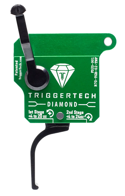 TriggerTech Diamond Two-Stage Flat Clean Trigger with 0.50-2.80 lbs Draw Weight for Remington 700 Right                                                       