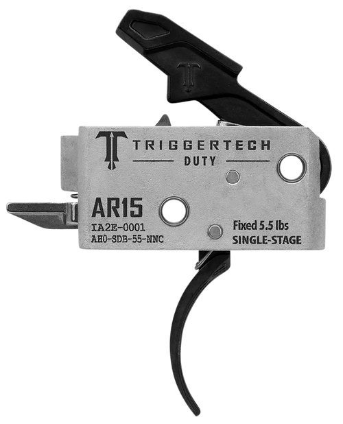 TriggerTech Duty Mil-Spec Single-Stage Curved 5.5 lbs Draw Weight Fits AR-15 TriggerTech Duty Mil-Spec Single-Stage Curved 5.5 lbs Draw Weight Fits AR-15