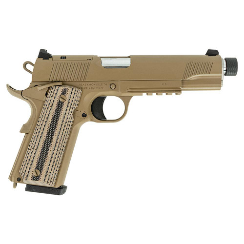 Tisas 1911 Raider Handgun .45 ACP 8rd Magazines(2) 5.5" Threaded Barrel FDE