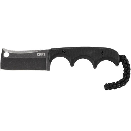 CRKT Minimalist Cleaver Blackout Fixed Knife 2 1/8" Blade Black CRKT Minimalist Cleaver Blackout Fixed Knife 2 1/8" Blade Black