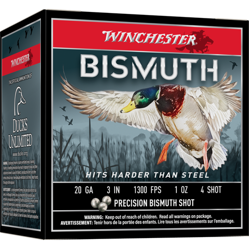 Winchester Bismuth Shotshell 20 ga 3" 1 oz 1300 fps 4 25/ct