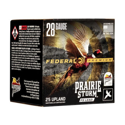 Federal Prairie Storm FS Lead Shotshells 28ga 3" 1oz 1300 fps 6 25/ct