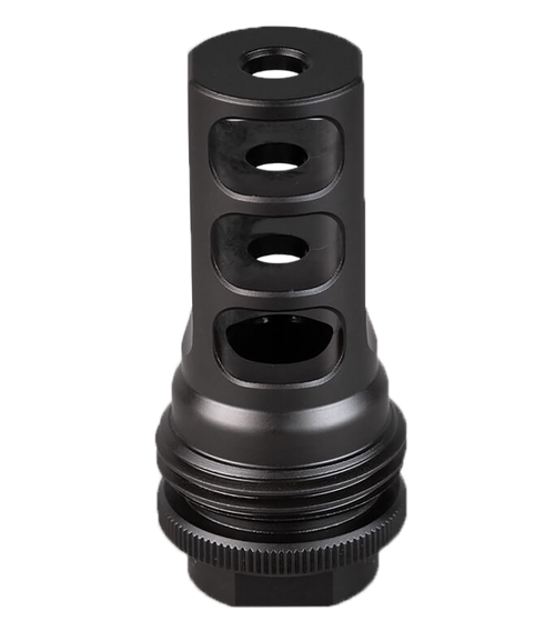 SilencerCo AC4766 ASR Muzzle Brake Black Nitride 9/16x24 RH Threads 30 Cal SilencerCo AC4766 ASR Muzzle Brake Black Nitride 9/16x24 RH Threads 30 Cal