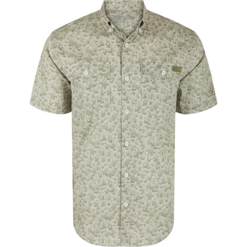 THE COTTON SS SHIRT MARSH PRINT