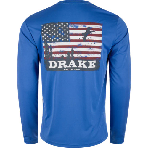 DRAKE ICON LS CREW AMERICANA