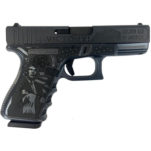 Glock 19 Gen3 Custom "Trump 47th" Handgun 9mm Luger 15rd magazines(2) 4" Barrel USA Made