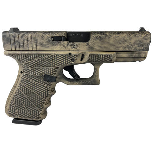 Glock 19 Gen 3 "Marble Stipple Frame" Compact Handgun 9mm Luger 15rd Magazines (2) 4.02" Barrel USA