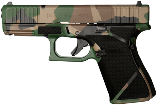 Glock G19 Gen5 MOS Compact Frame 9mm Luger 15+1 4.02" M81 Camo Cerakote Glock G19 Gen5 MOS Compact Frame 9mm Luger 15+1 4.02" M81 Camo Cerakote