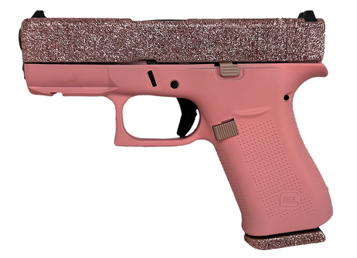 GLOCK G43X MOS 9MM 10+1 SHINY & PINK CERAKOTE GLOCK G43X MOS 9MM 10+1 SHINY & PINK CERAKOTE