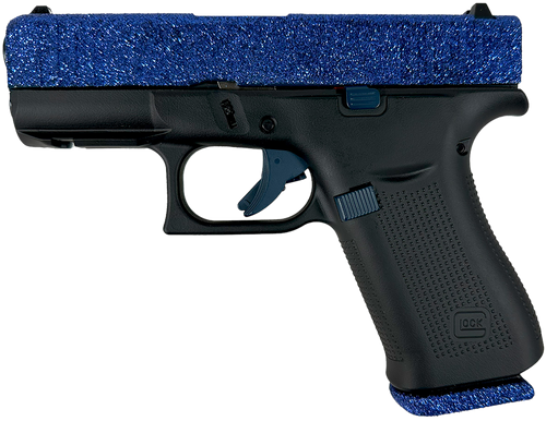 Glock G43X Sub-Compact Frame 9mm Luger 10+1 3.41" Navy Blue Glitter