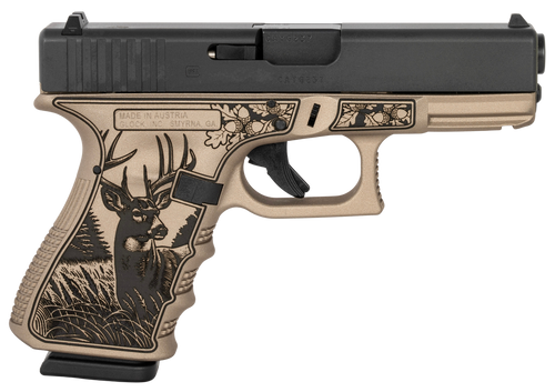 Glock G19 Gen3 Compact Frame 9mm Luger 15+1 4.02" Trophy Buck Cerakote Glock G19 Gen3 Compact Frame 9mm Luger 15+1 4.02" Trophy Buck Cerakote