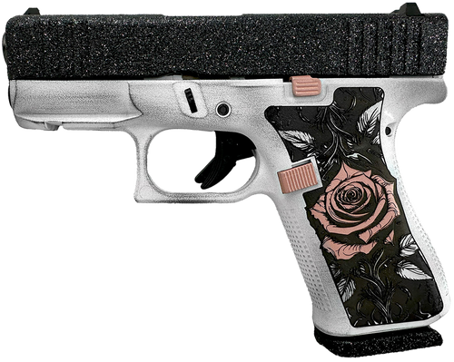 GLOCK G43X 9MM 10+1 GLITTER AND ROSES                                                                                                                                                 