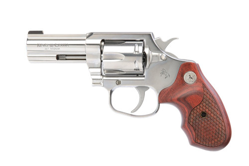 COLT KING COBRA 357MAG 6RD 3" TLS STAINLESS STEEL WOOD GRIPS